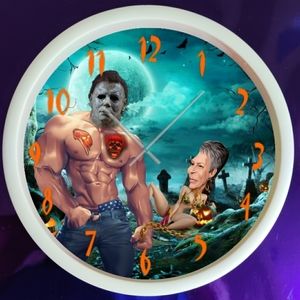 Michael Myers Halloween candy wall clock